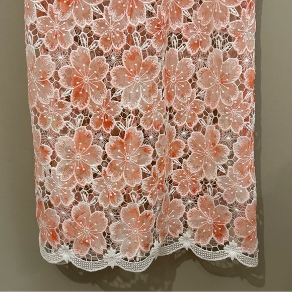 Petal & Pup Peach Floral Lace Maxi Dress - Picture 6 of 9